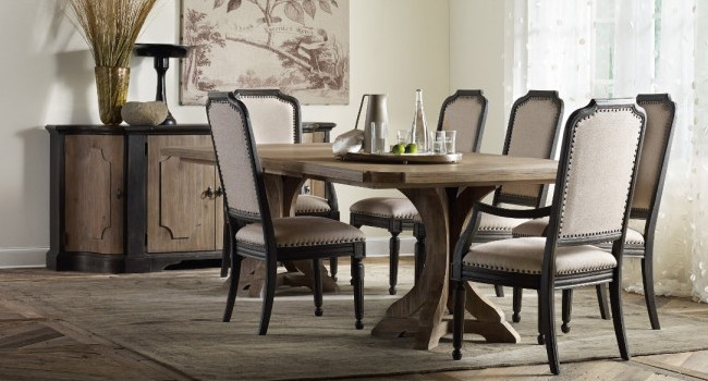 Hooker Dining Room Furniture - Archivist Trestle Table Dining Room Collection By Hooker Furniture Dining Room Furniture Dining Room Sets Dinette Sets - Made of oak veneers and furniture grade hardwood.