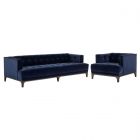 Four Hands Dylan 91" Sofa Set - Sapphire Navy