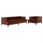 Four Hands Dylan 91" Sofa Set - Surrey Auburn