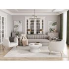 Sunpan Birrit Sofa Set in Alaska Greige