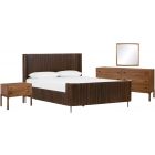 Four Hands Collins Fletcher Bedroom Set-Terra Brown Oak - Queen