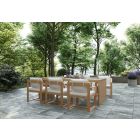 Sunpan Viga Dining Set in Natural - 94.5"