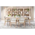 Legacy Classic Biscayne Leg Dining Set with Travertine Insert #1500-340