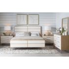 Legacy Classic Biscayne Raffia Panel Bedroom Set in Charred Oak, King