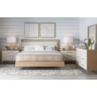 Legacy Classic Biscayne Upholstered Panel Bedroom Set in Charred Oak, King
