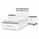 Legacy Classic Kids Dutton Metalwork Panel Bedroom Set with Storage Footboard, Twin