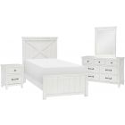 Legacy Classic Kids Flatiron White Panel Bedroom Set, Full