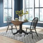 Liberty Furniture Carolina Crossing Drop Leaf Dining Set in Black