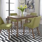 Liberty Furniture Space Savers Rectangular Dining Set with Green Nido Chair