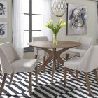 Liberty Furniture Space Savers Round Dining Set with Tan Nido Chair