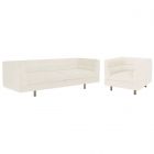 Interlude Home Ornette Sofa Set in Foam