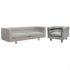 Interlude Home Ornette Sofa Set in Grey