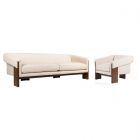 Four Hands Cairo 90" Sofa Set - Thames Cream