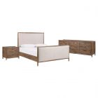 Four Hands Glenview Queen Bedroom Set - Weathered Oak