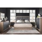 Legacy Classic Halifax Upholstered Bedroom Set in Weathered Oak, King