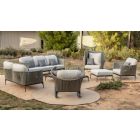 Skyline Design Boston Sofa Set with Cushion - Strap Light Grey