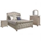 A.R.T. Furniture Summer Creek Shoals Upholstered Tufted Sleigh Bedroom Set, California King