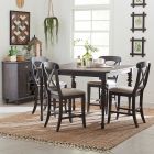 Liberty Furniture Ocean Isle Gathering Set in Slate with Weathered Pine