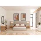 A.R.T. Furniture Portico King Upholstered Wall Bedroom Set with End Panel