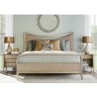 A.R.T. Furniture Cove King Upholstered Bedroom Set with Open Nightstand in Mica