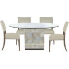 Bernhardt Furniture Interiors Trimbelle Round Dining Set