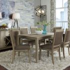 Liberty Furniture Sun Valley 72" Dining Set with Upholstered Side Chair in Sandstone