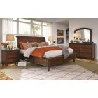 Aspenhome Cambridge Queen Sleigh Bedroom Set - Brown Cherry #450