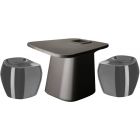 Vondom Noma Lacquered Table Set in Anthracite