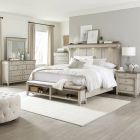 Liberty Furniture Ivy Hollow Queen Storage Bedroom Set in Weathered Linen