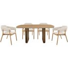 Uultis Neon Dining Set MH9058 68" 148-Teak 50095569