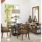 Tommy Bahama Home Ocean Club South Sea Dining Set with 60" Glass Top