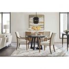 Hooker Furniture Chapman Shou Sugi Ban Petite 5pc Round Dining Set