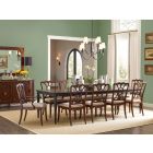 Hooker Furniture Charleston Rectangle Leg Dining Set with 2-22" Leaves in Black Cherry #75310-85