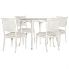 Hooker Furniture Charleston Breakfast Dining Set in Magnolia White