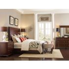 Hooker Furniture Charleston Queen Sleigh Bedroom Set with 3 Drawer Nightstand in Maraschino Cherry