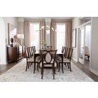 Hooker Furniture Bella Donna Rectangle Dining Set with 1-22" Leaf in Caviar