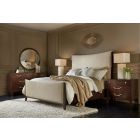 Hooker Furniture Bella Donna King Upholstered Bedroom Set in Caviar