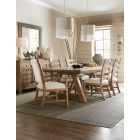 Hooker Furniture Vineyard Row Rectangle Dining Set with Two 20" Leaves in Sonoma