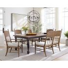 Hooker Furniture Americana Leg Dining Set with 1-22" Leaf in Molasses #75300-85