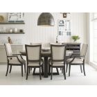 Kincaid Furniture Plank Road Button 7pc Dining Table Set in Charcoal #622C-623C