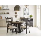 Kincaid Furniture Plank Road Button 5pc Dining Table Set in Charcoal #636C