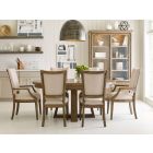 Kincaid Furniture Plank Road Button 7pc Dining Table Set in Stone #622S--623S