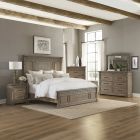 Liberty Furniture Town & Country Queen Panel Bedroom Set in Dusty Taupe