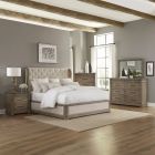 Liberty Furniture Town & Country Queen Shelter Bedroom Set in Dusty Taupe