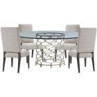 Lexington Laurel Canyon Bollinger Round Dining Set With Glass Top