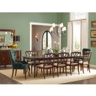 Hooker Furniture Charleston Rectangle Leg Dining Set with 2-22" Leaves in Black Cherry