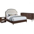 Fairfield West Camden King Bedroom Set with West Camden 1 Drawer Nightstand in Tahitian Pearl