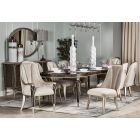 AICO Michael Amini Villa Cherie Oval Dining Set With Leaves - Hazelnut