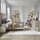 Liberty Furniture Belmar Panel Bedroom Set in Washed Taupe and Silver Champagne