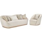 AICO Michael Amini La Rachelle Sofa Set Icicle 9034839-GDRSH-136